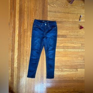 Seven 7 denim jeans Jean blue classic Americana skinny tummyless high rise